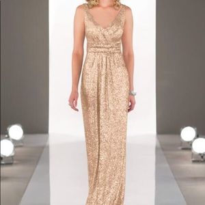 Sorella Vita Bridesmaid Dress Gold Size 12
